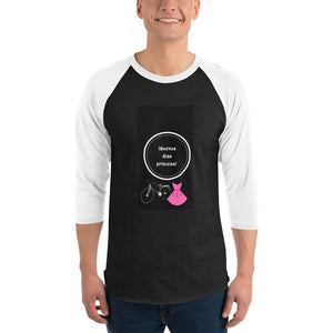Camiseta con manga raglán tres cuartos